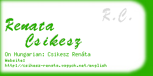 renata csikesz business card